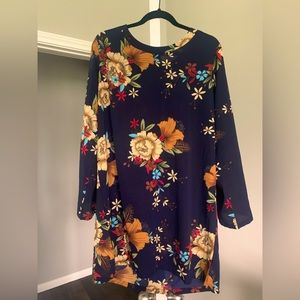 YOINS Crew Neck Mini Dresses Short Sleeves Sundresses Summer Tunic Dress